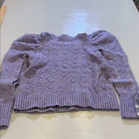 Veronica Beard Nova Puff-Sleeve Sweater Size Medium - Picture 11 of 14